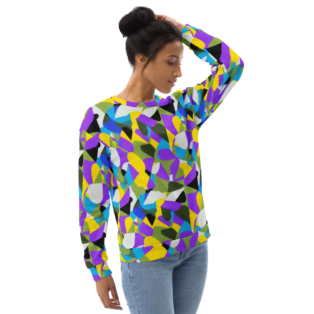 Wild Color Field on Sweatshirt — Right Front