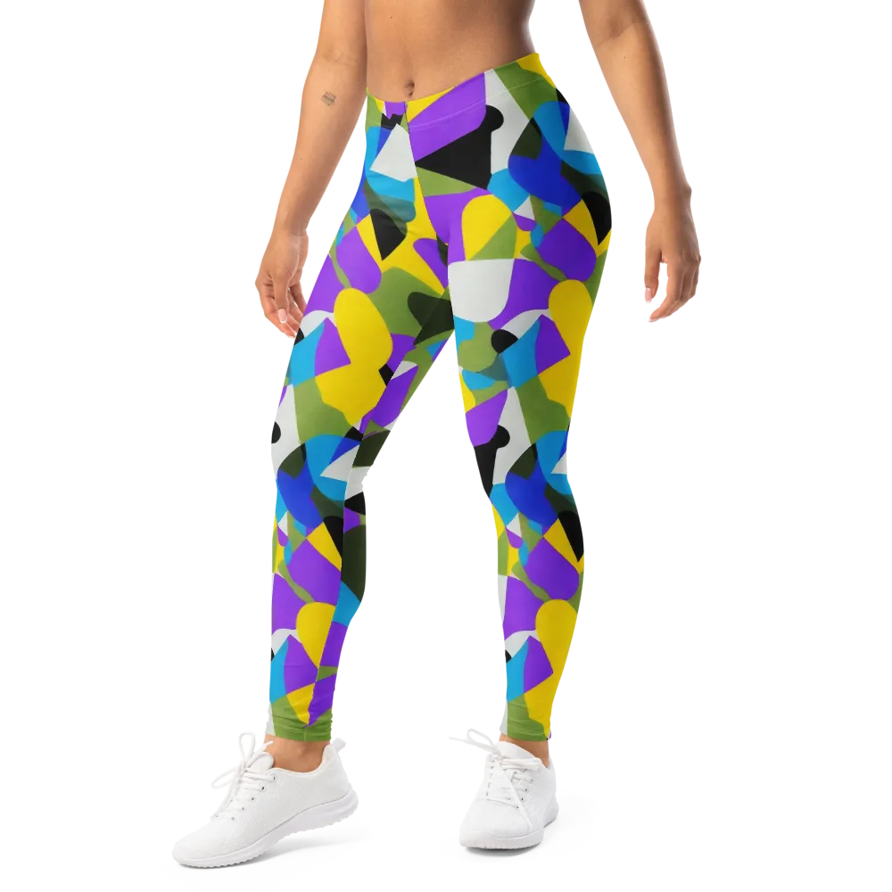 Wild Color Field on Leggings — Left Front