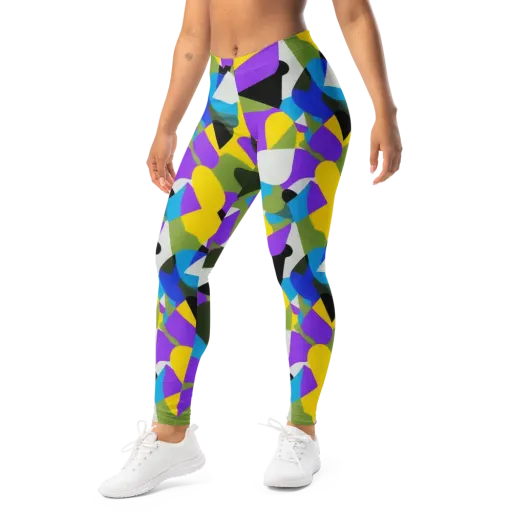 Wild Color Field on a Leggings