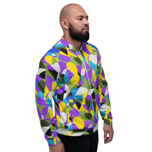 Wild Color Field on a Bomber Jacket