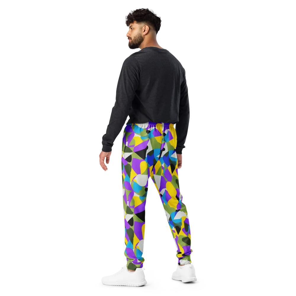 Wild Color Field on Men's Joggers — Back