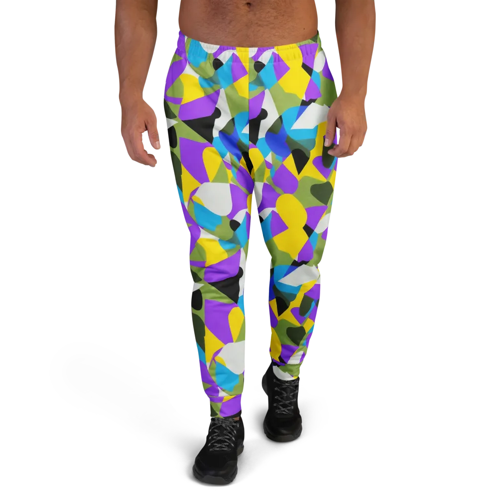 Wild Color Field on Men's Joggers — Front