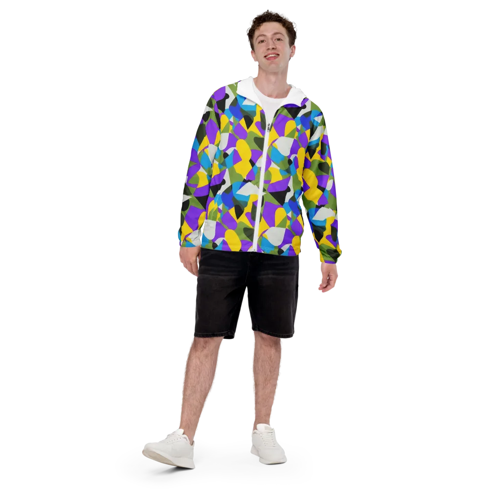 Wild Color Field on Men's Windbreaker — Front