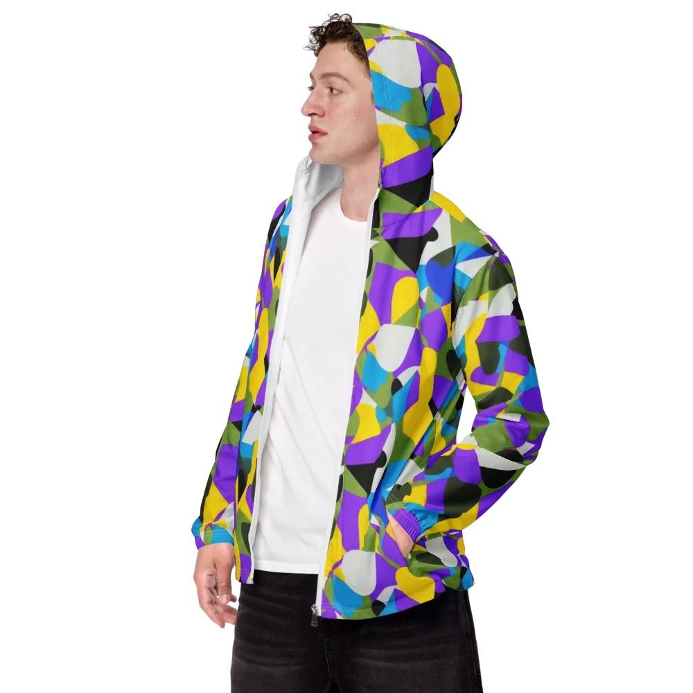 Wild Color Field on Men's Windbreaker — Left Front