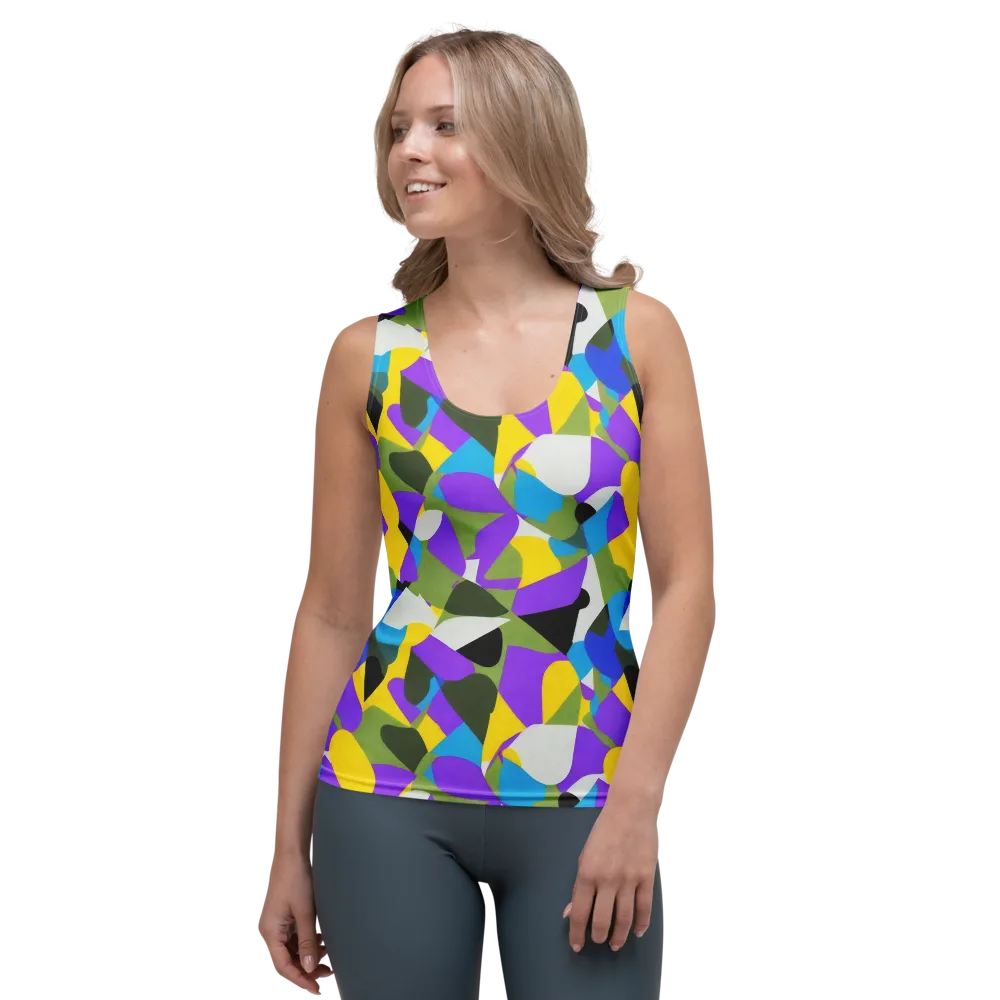 Wild Color Field on Women's Tank Top — Front