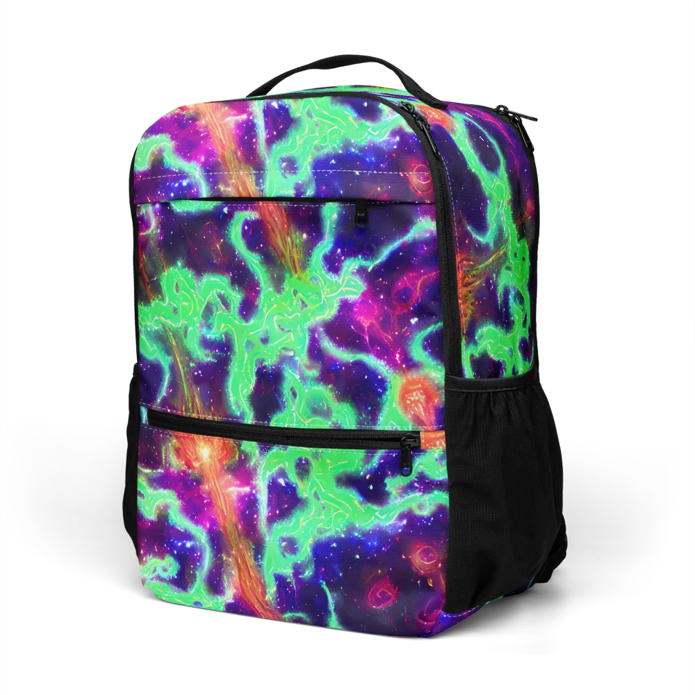 Neon Dragonfield on Utility Backpack — Left Front