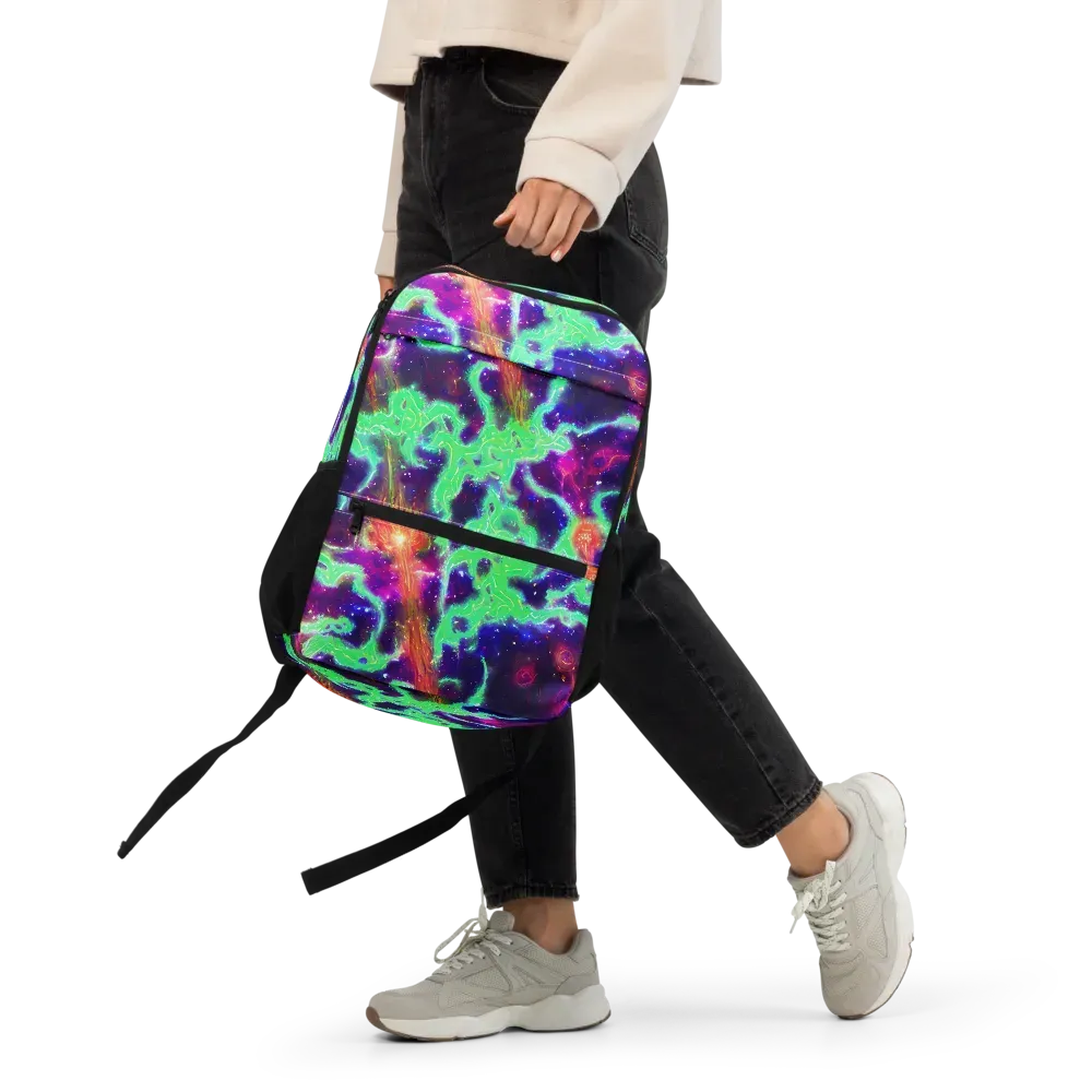 Neon Dragonfield on Utility Backpack — Front
