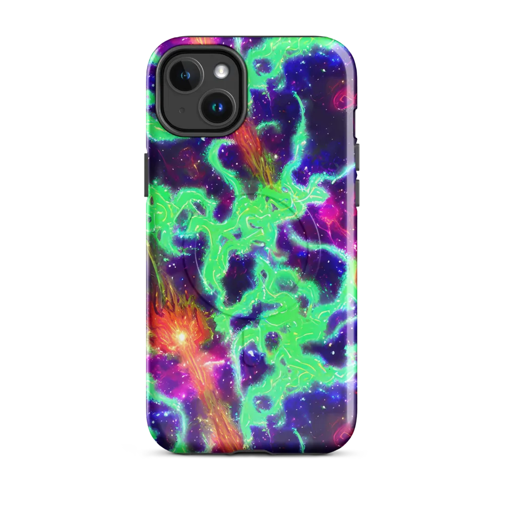Neon Dragonfield on MagSafe Tough Case for iPhone® — Front
