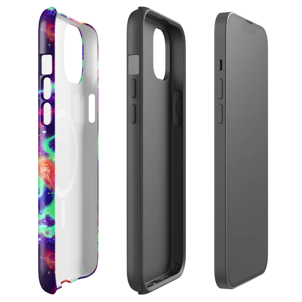 Neon Dragonfield on MagSafe Tough Case for iPhone® — Front