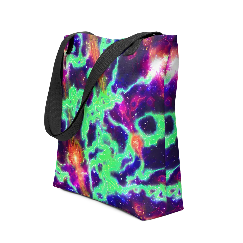 Neon Dragonfield on Tote Bag — Front