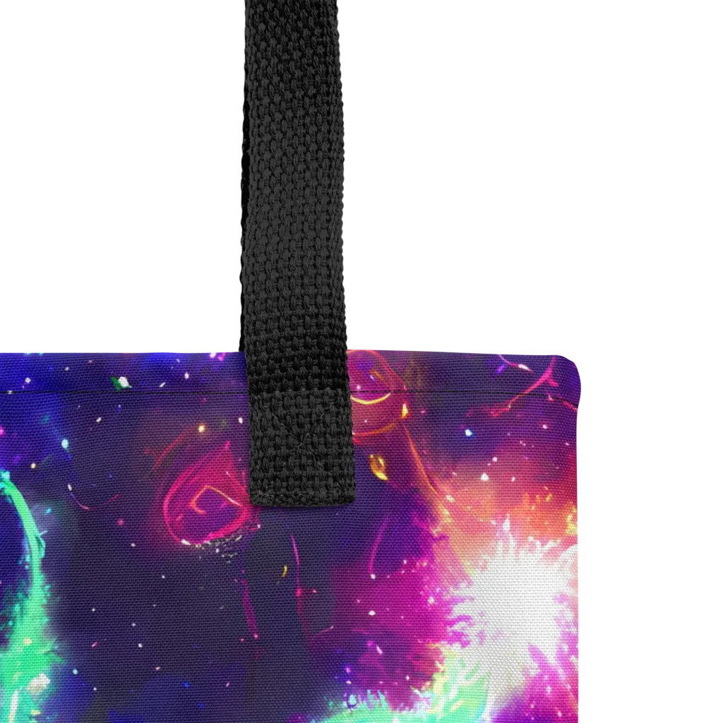 Neon Dragonfield on Tote Bag — Product details