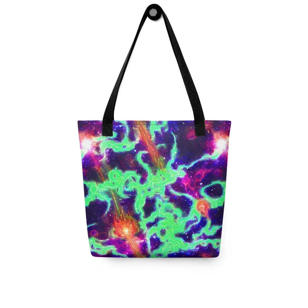 Neon Dragonfield on Tote Bag — Front
