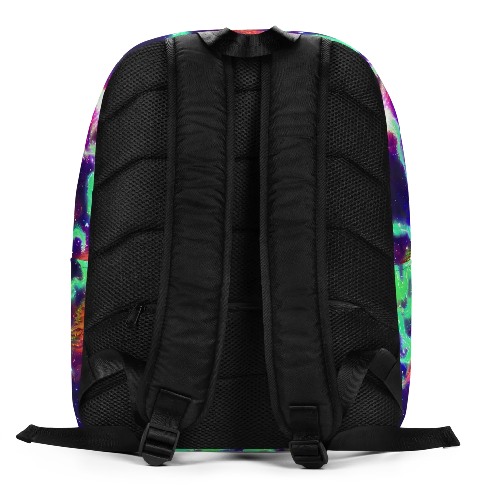 Neon Dragonfield on Minimalist Backpack — Back