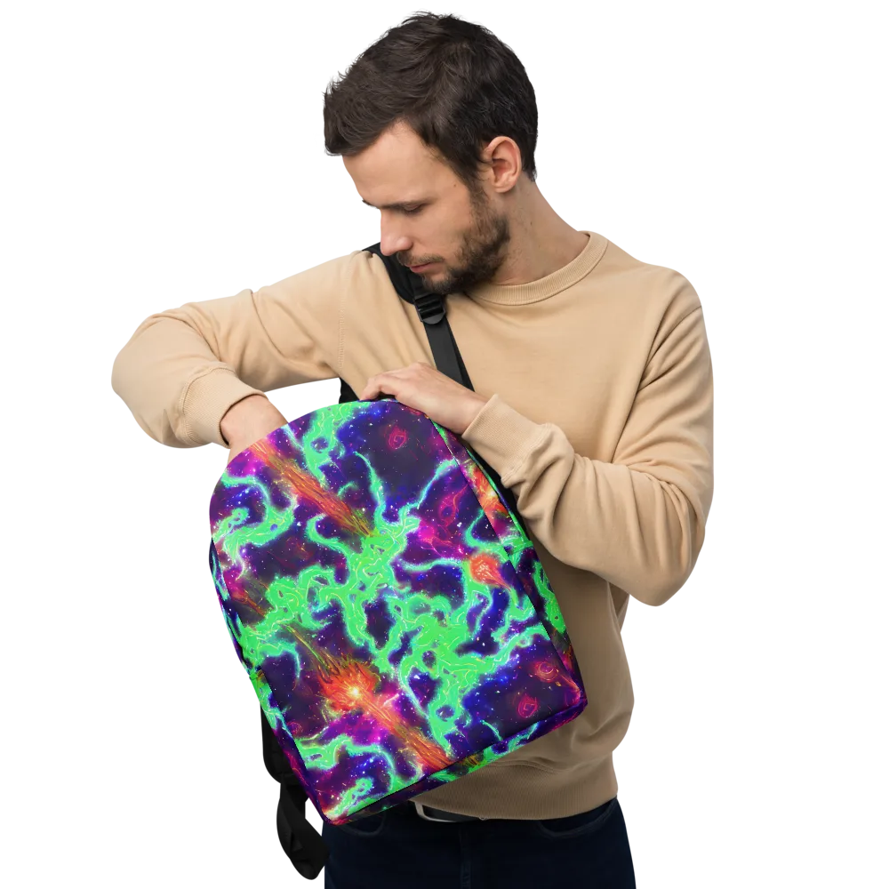 Neon Dragonfield on Minimalist Backpack — Front