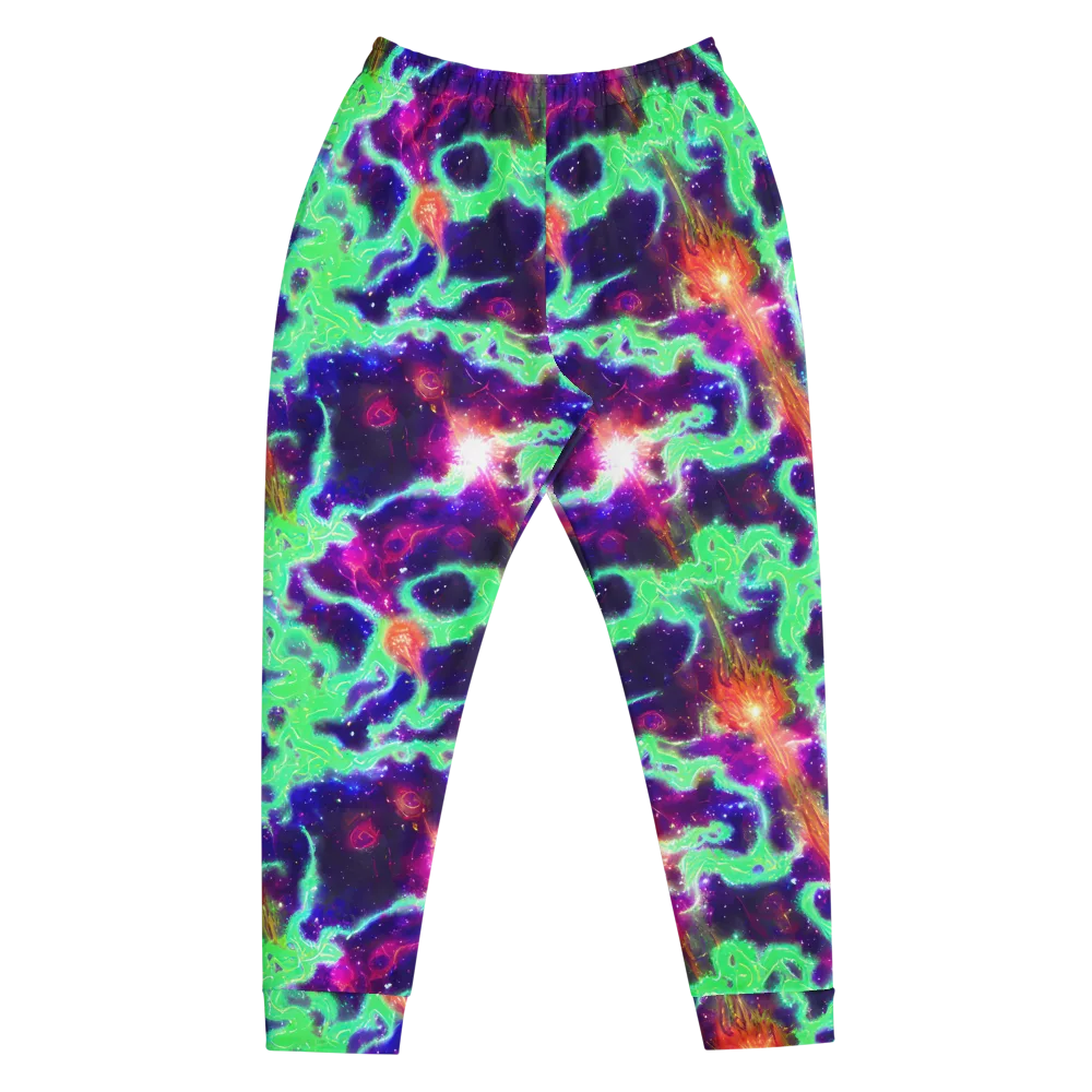 Neon Dragonfield on Men's Joggers — Front