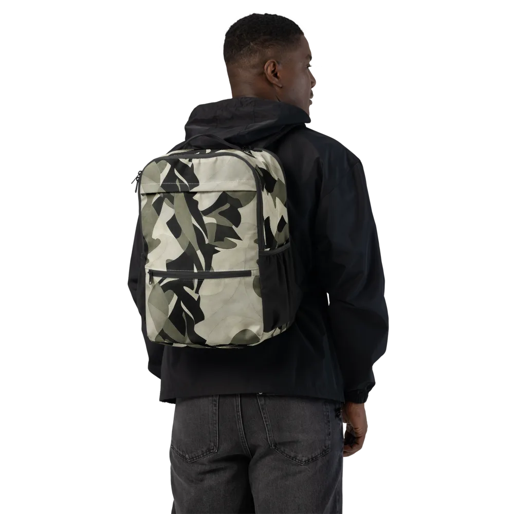 Olive Noir on Utility Backpack — Back