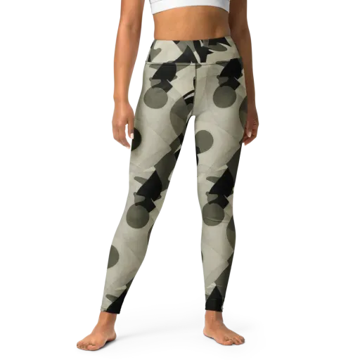Olive Noir on a Yoga Leggings