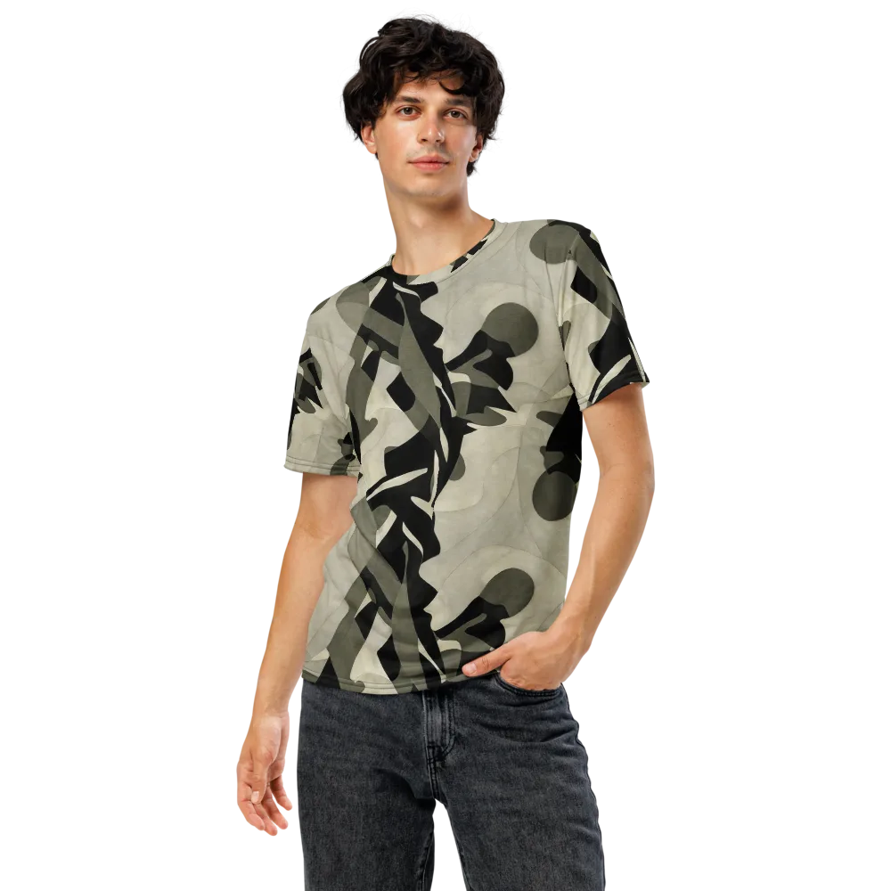 Olive Noir on Men's Crew Neck T-Shirt — Front
