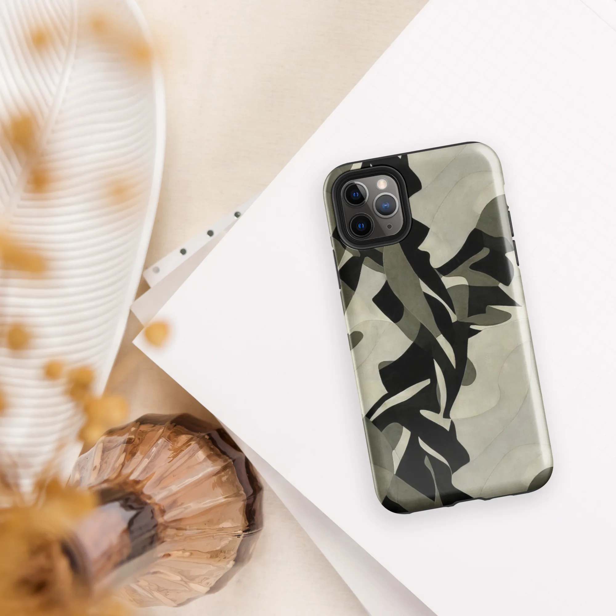 Olive Noir on Tough Case for iPhone® — Front