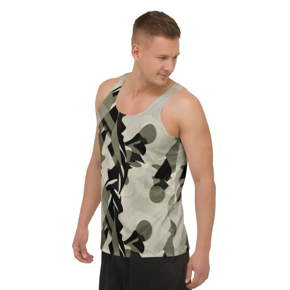 Olive Noir on Men's Tank Top — Left Front