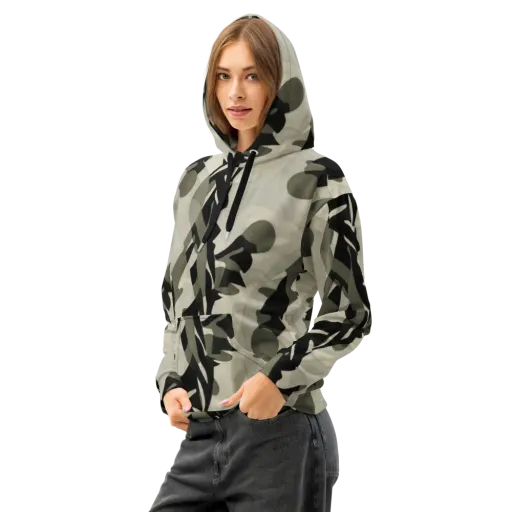 Olive Noir on a Cotton Hoodie