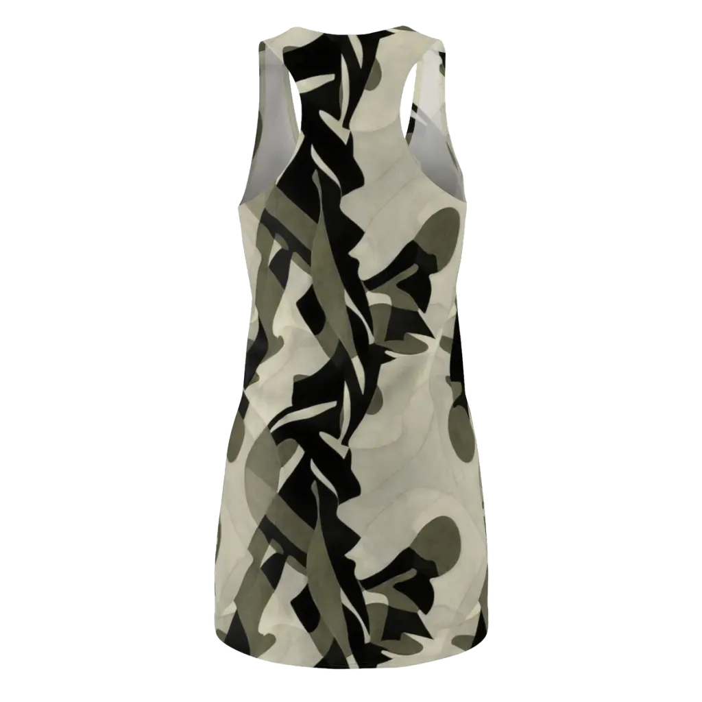Olive Noir on Racerback Dress — Back