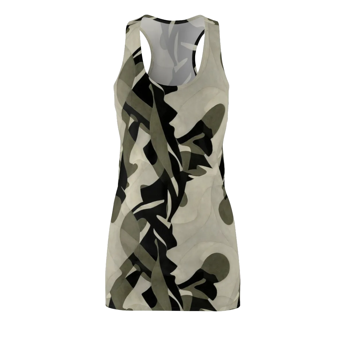 Olive Noir on Racerback Dress — Front
