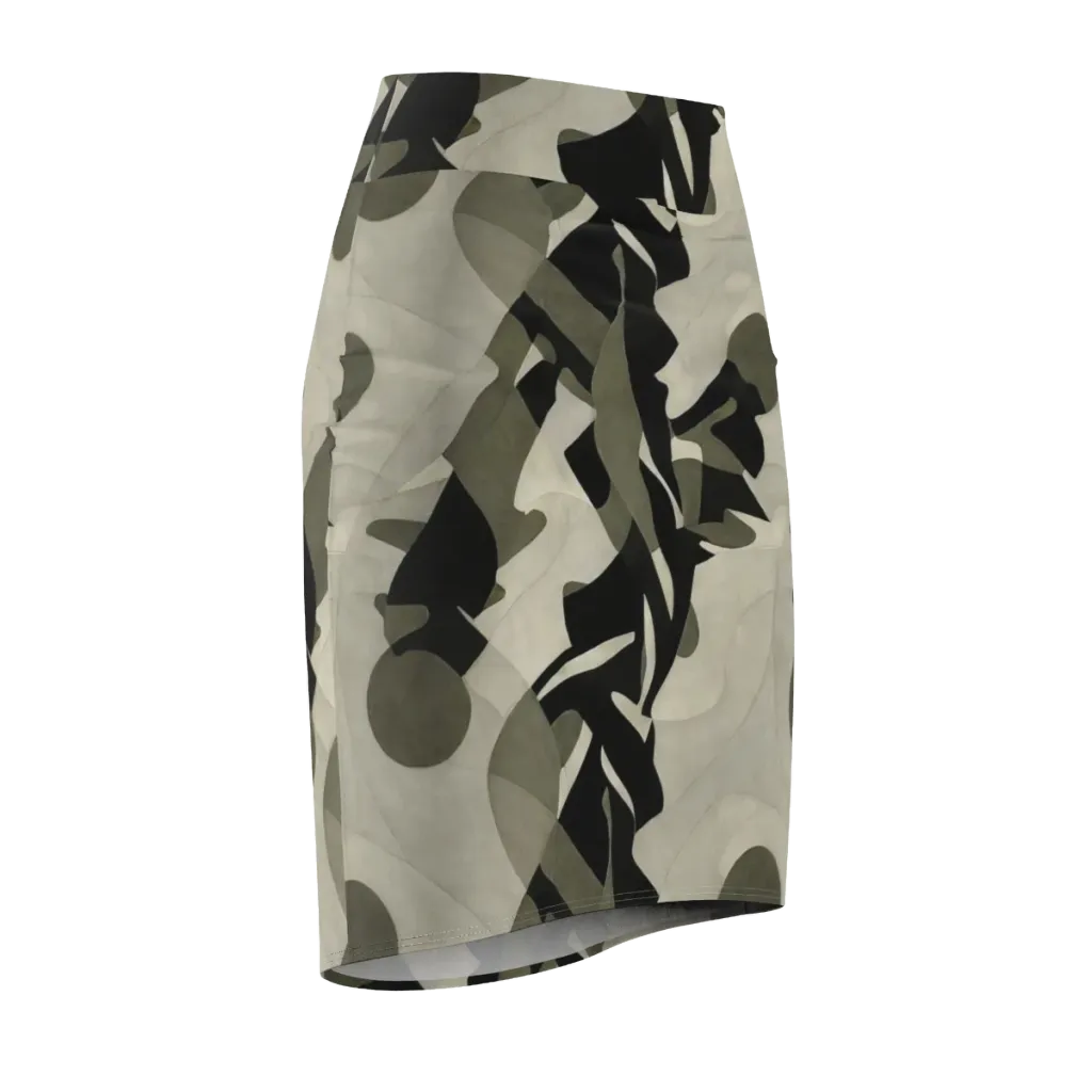 Olive Noir on Pencil Skirt — Front Side