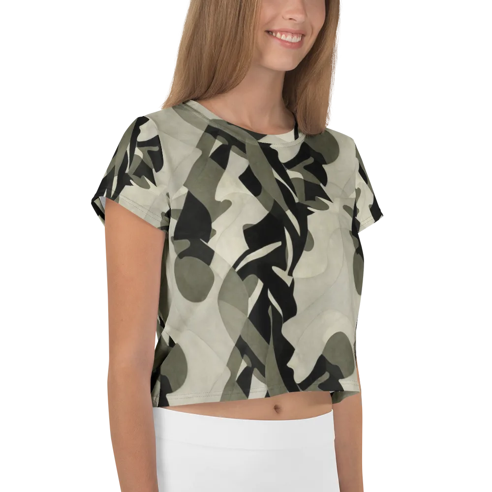 Olive Noir on Crop Tee — Right