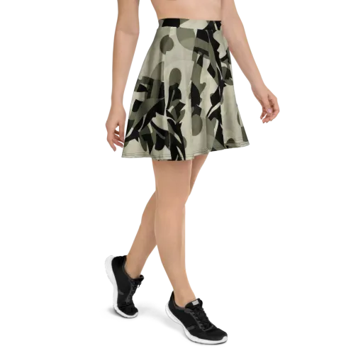 Olive Noir on a Skater Skirt