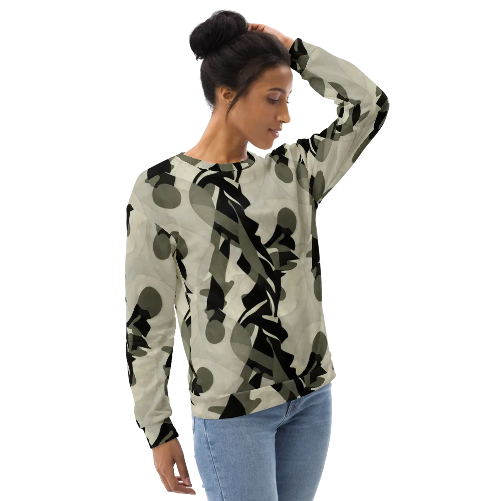 Olive Noir on Sweatshirt — Right Front