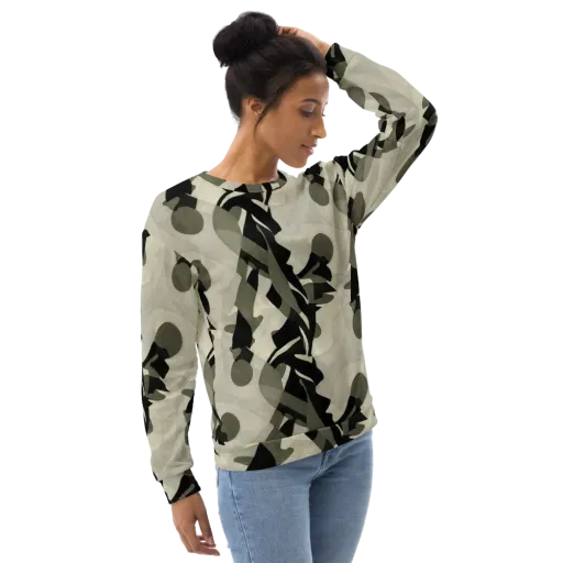 Olive Noir on a Sweatshirt