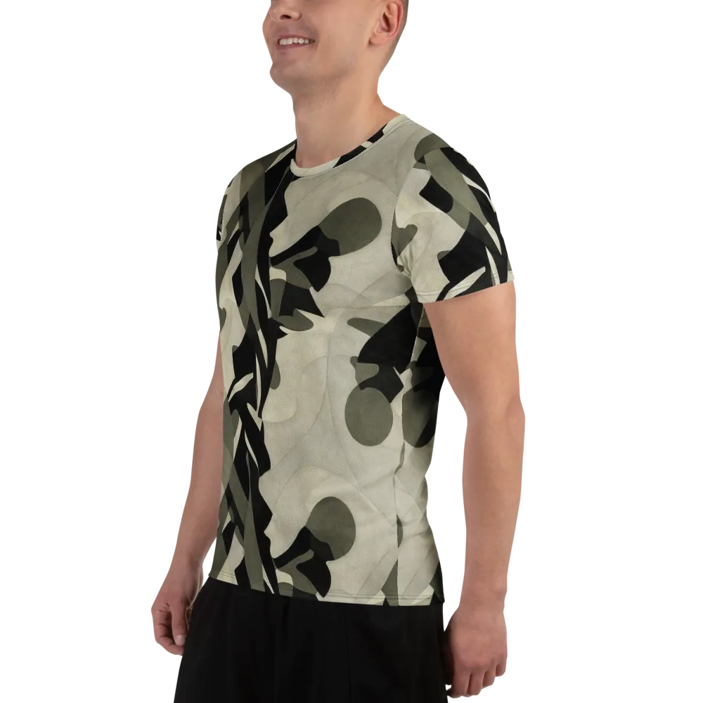Olive Noir on Men's Athletic T-Shirt — Left