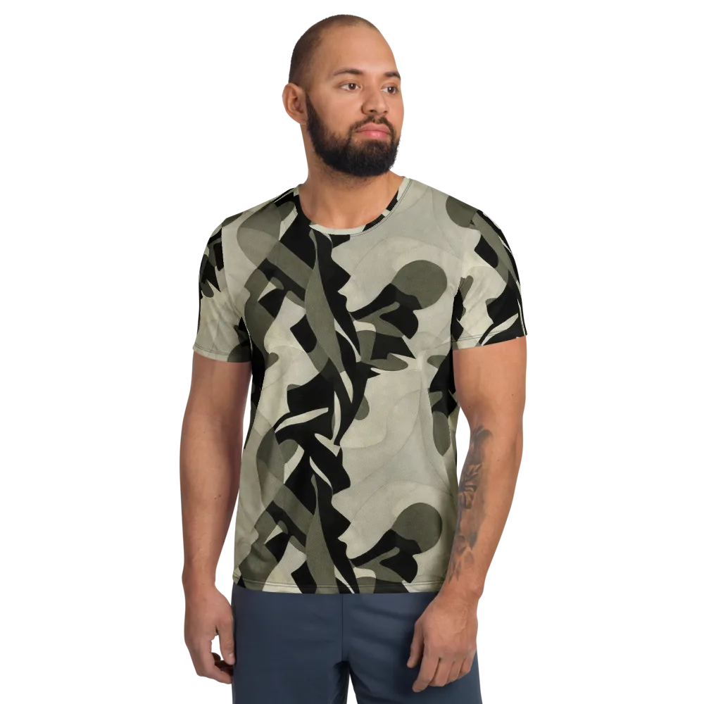 Olive Noir on Men's Athletic T-Shirt — Front
