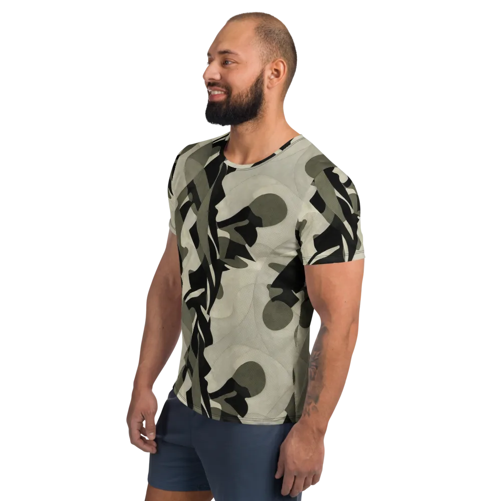 Olive Noir on Men's Athletic T-Shirt — Left