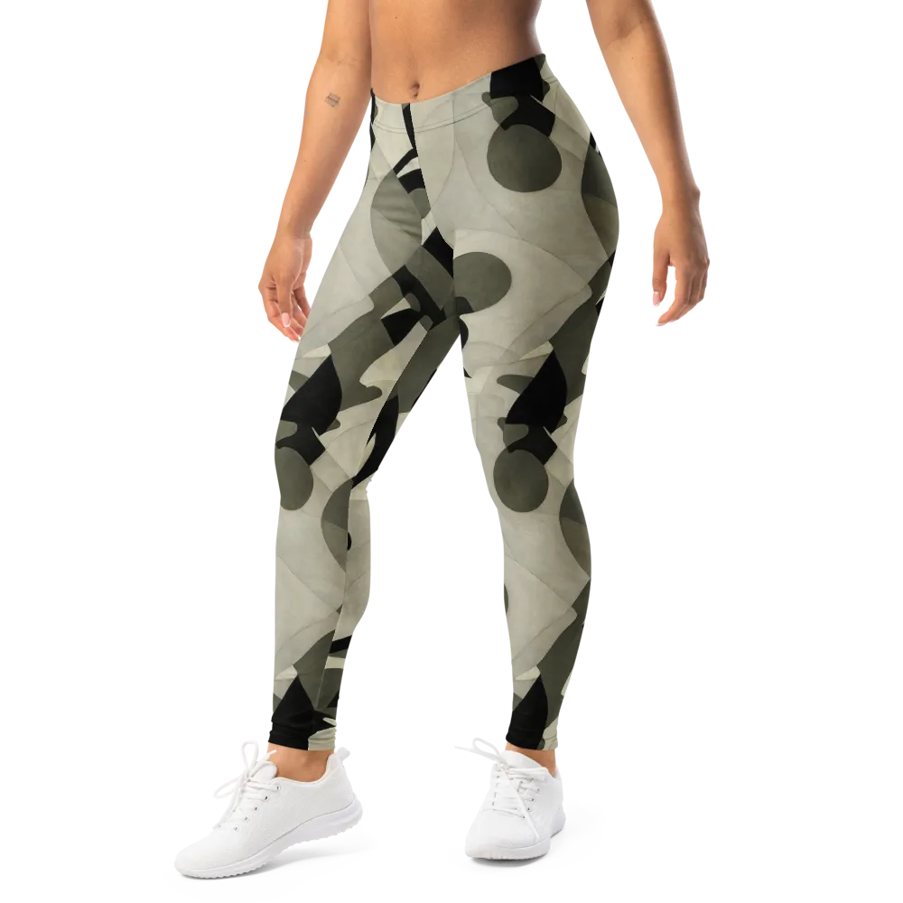 Olive Noir on Leggings — Left Front