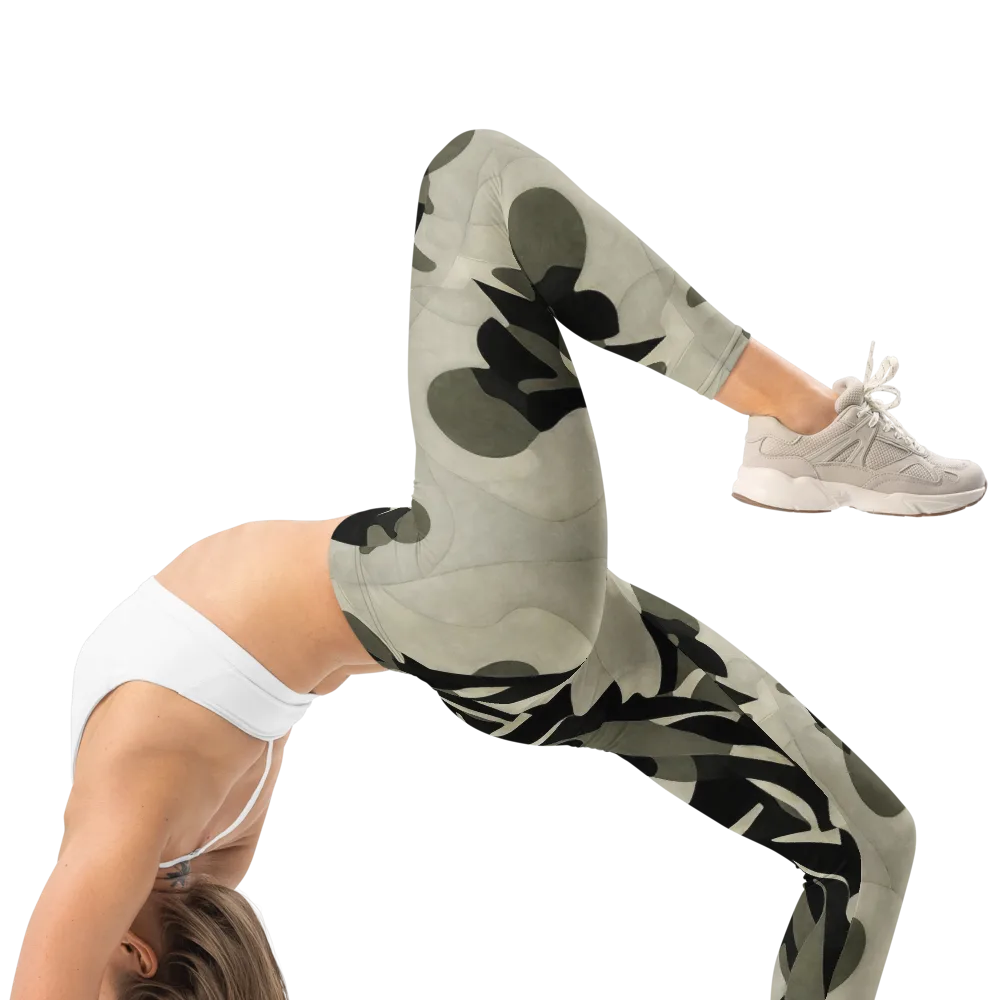 Olive Noir on Leggings — Right