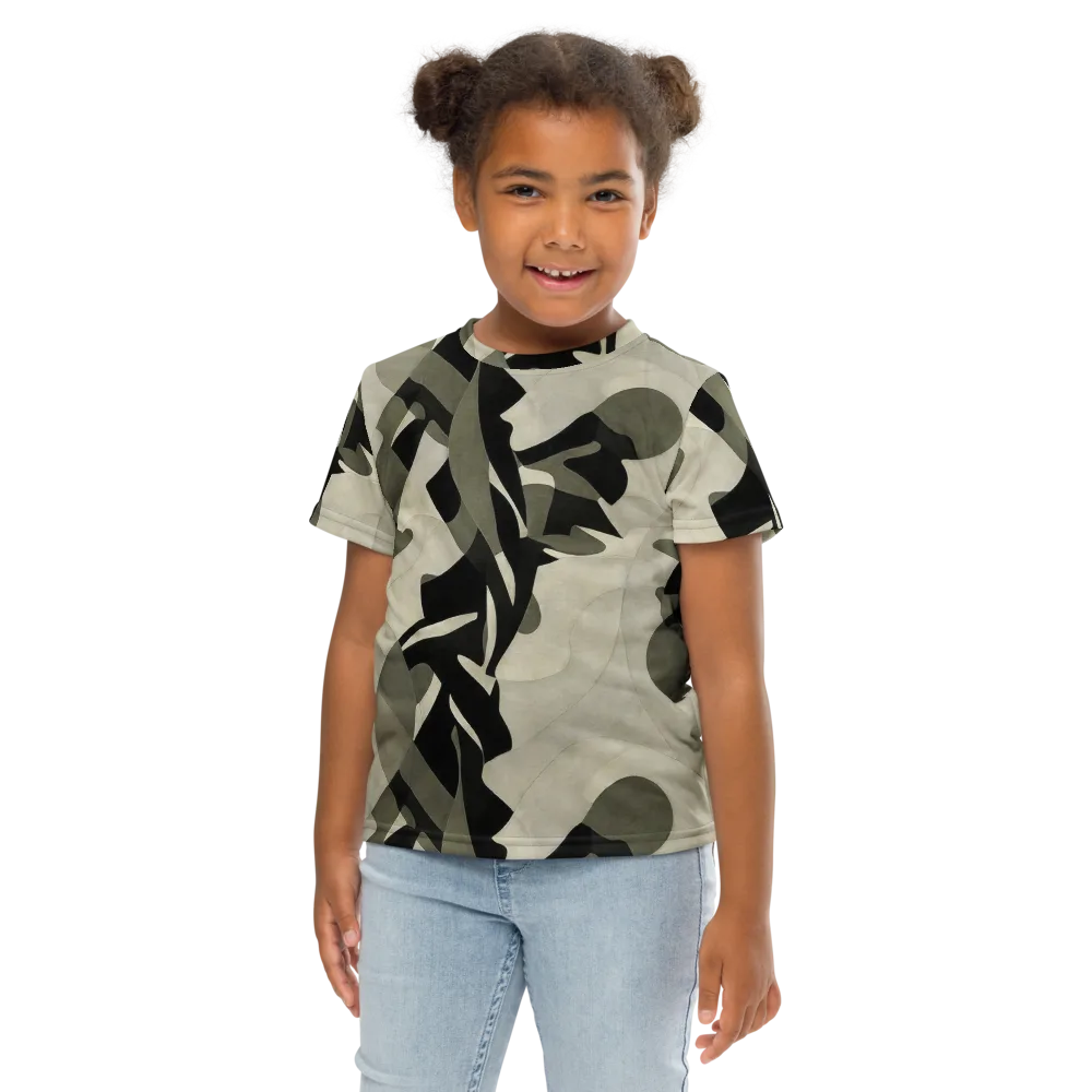 Olive Noir on Kids Crew Neck T-Shirt — Front