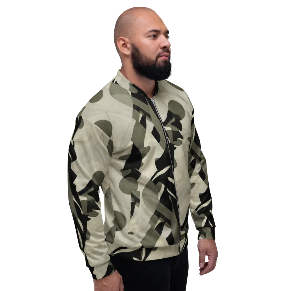 Olive Noir on Bomber Jacket — Right