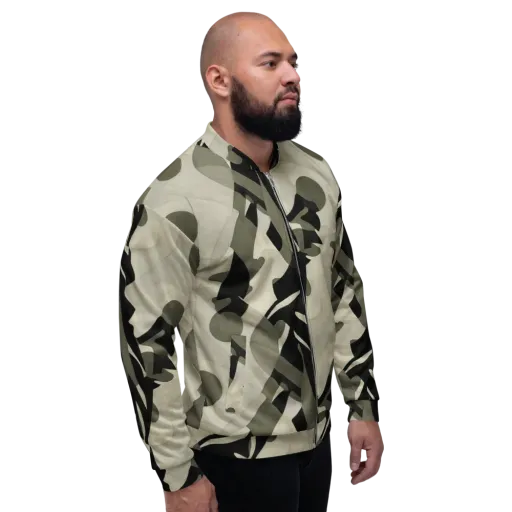 Olive Noir on a Bomber Jacket