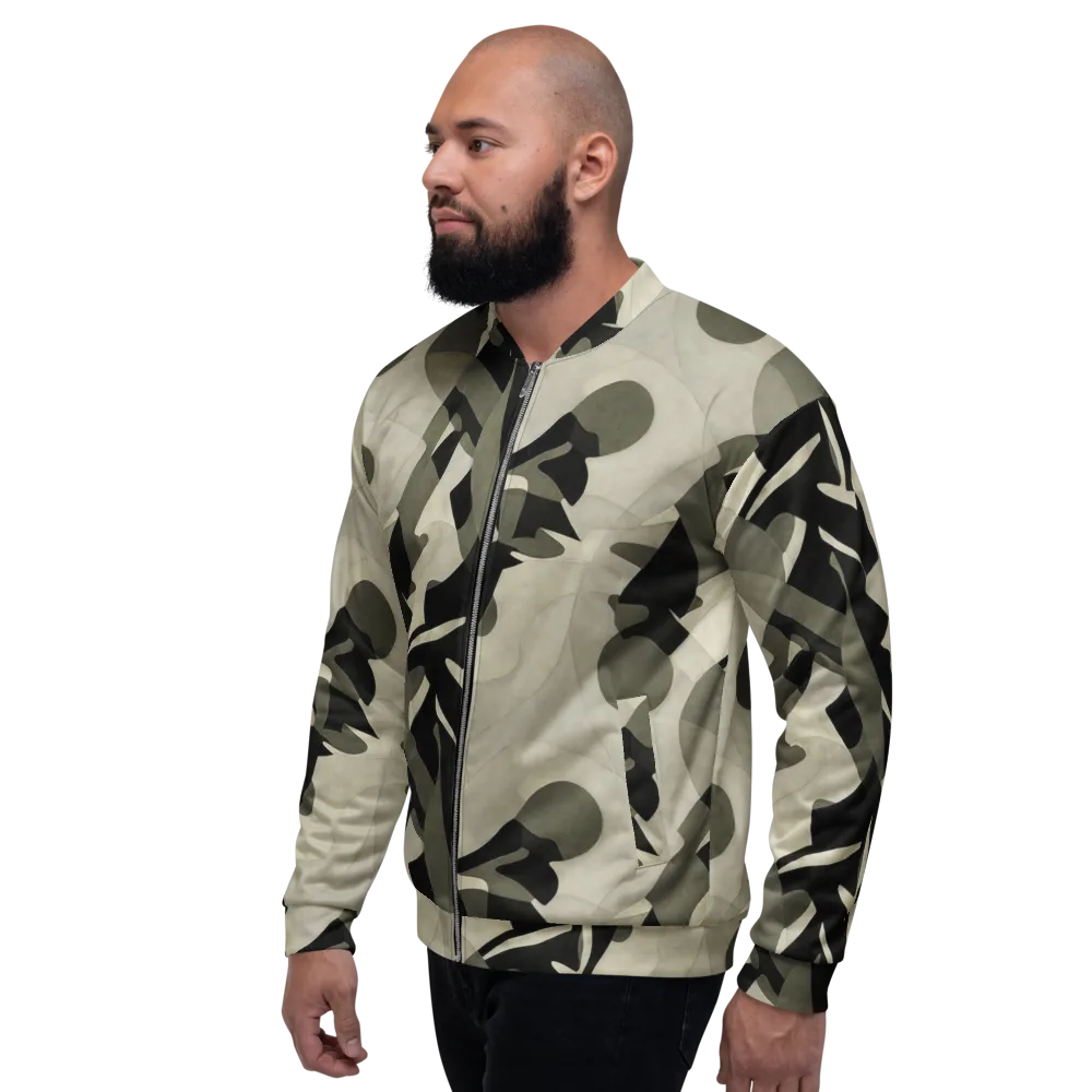 Olive Noir on Bomber Jacket — Left