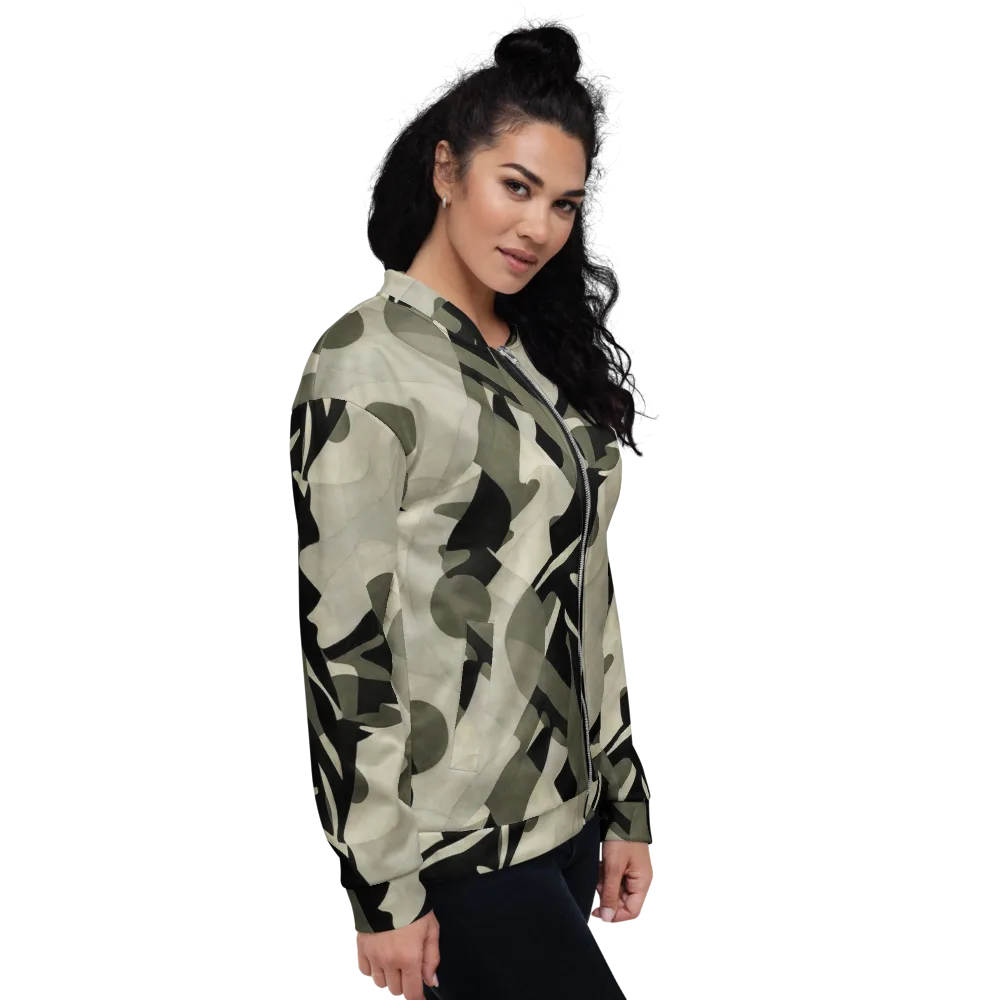 Olive Noir on Bomber Jacket — Right