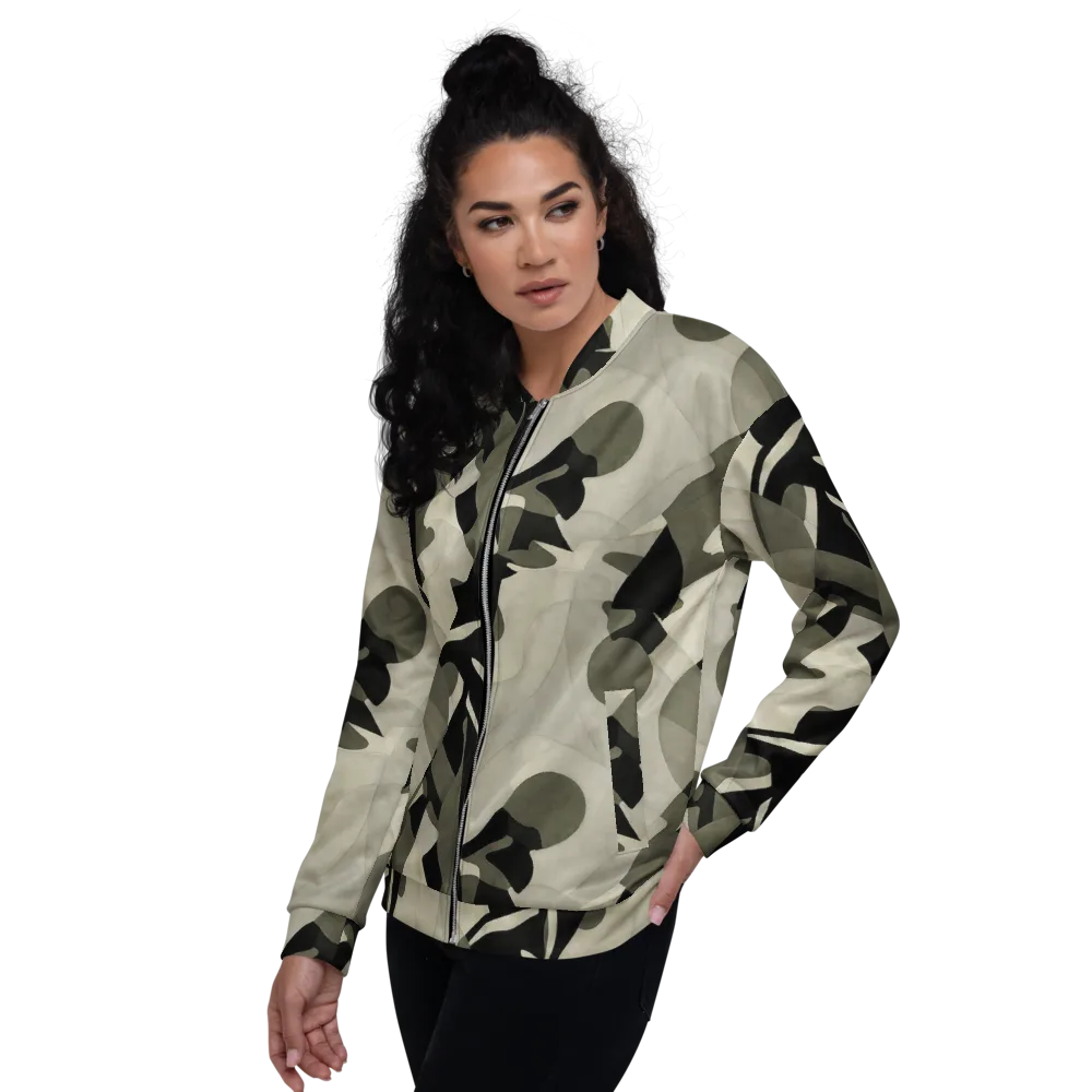 Olive Noir on Bomber Jacket — Left