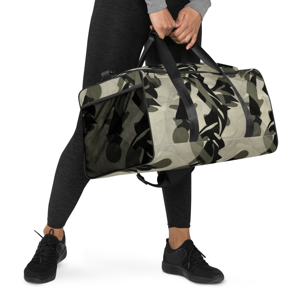 Olive Noir on Duffle Bag — Right Front