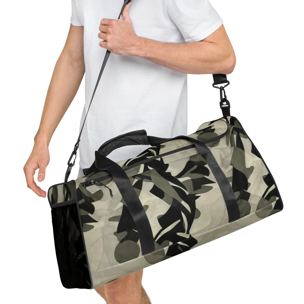 Olive Noir on Duffle Bag — Right Front