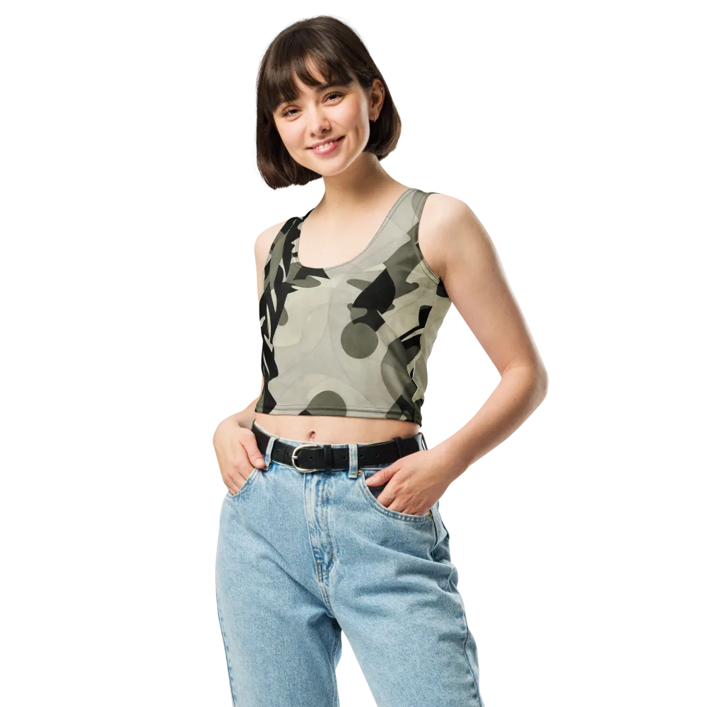 Olive Noir on Crop Top — Front