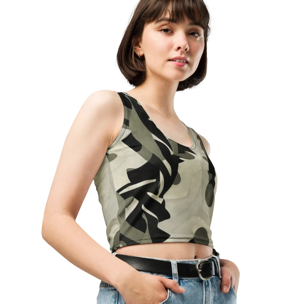 Olive Noir on Crop Top — Right Front