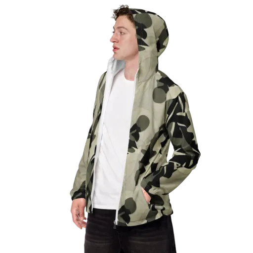 Olive Noir on a Men's Windbreaker