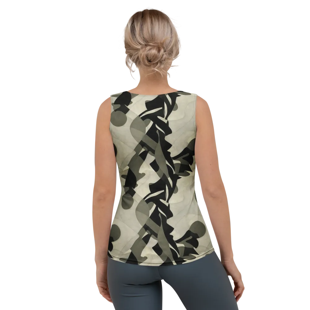 Olive Noir on Women's Tank Top — Back