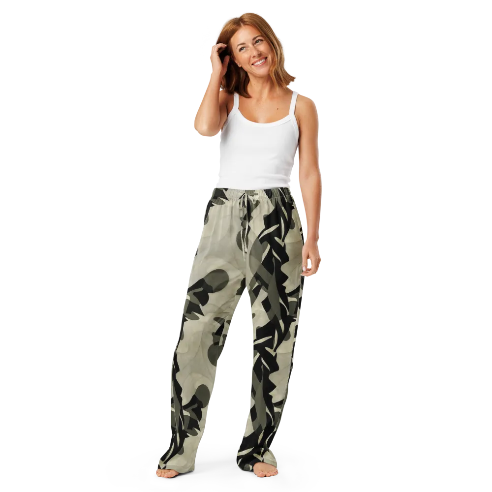 Olive Noir on Women's Pajama Pants — Front